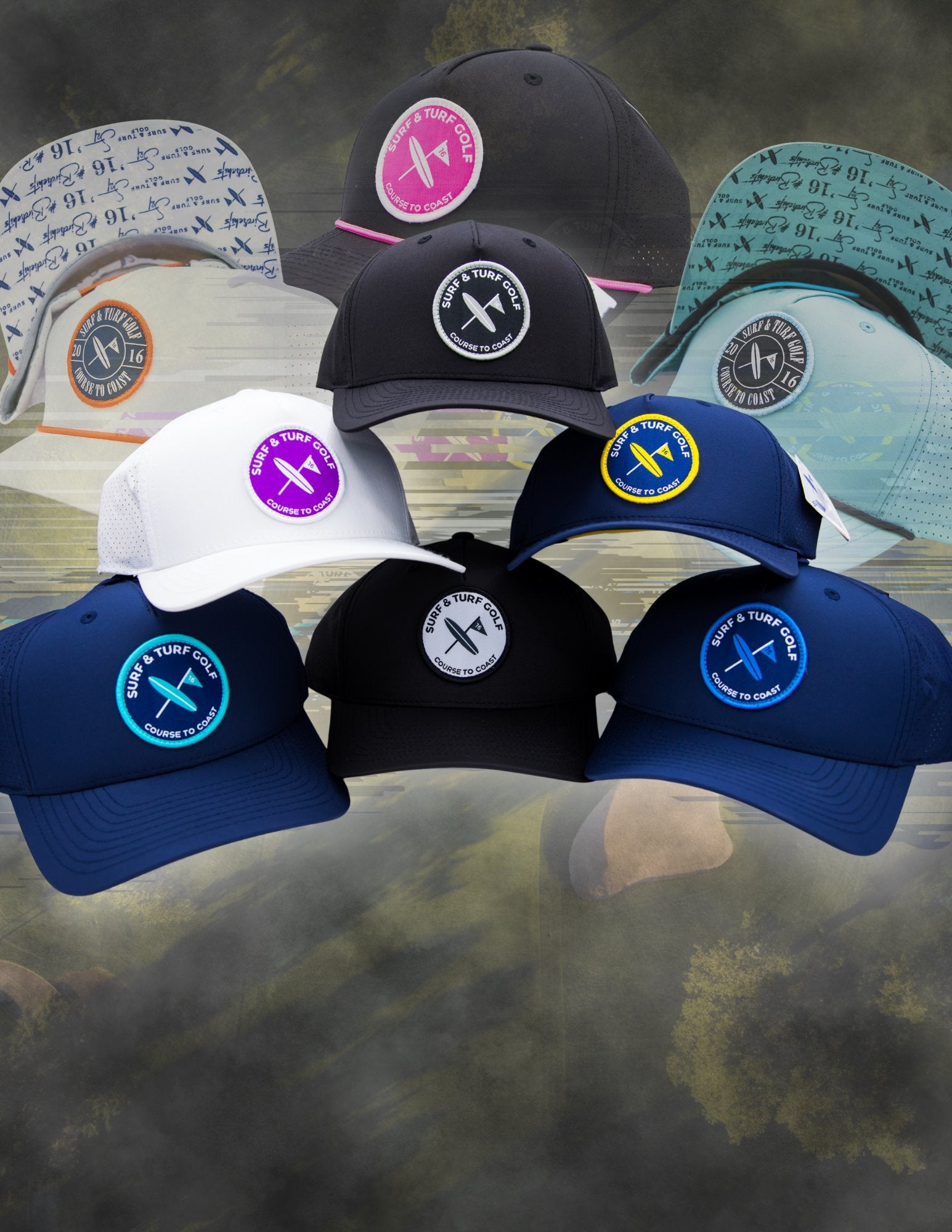 BRIEFING GOLF surf & turf ハット　NAVY BRIEFING GOLF surf & turf ハット NAVY Surf & Turf Golf