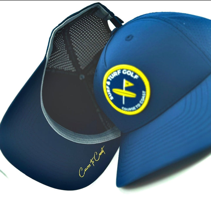 BRIEFING GOLF surf & turf ハット　NAVY BRIEFING GOLF surf & turf ハット NAVY（Golf Cap Hat ST MENS